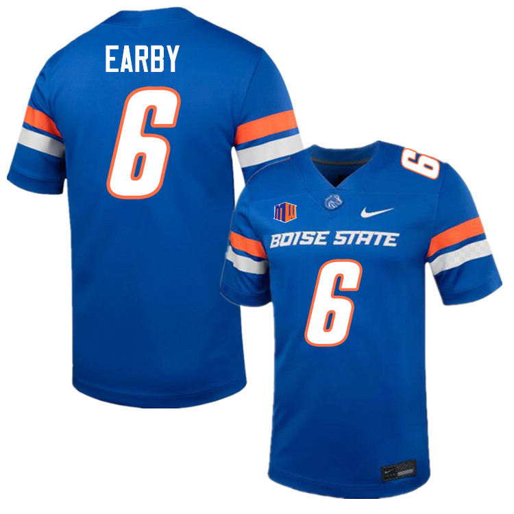 Jeremiah Earby Jersey, Boise State Broncos #6 Jeremiah Earby Football Jersey College Uniforms-Blue